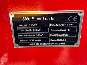 Minicargadora SL-323TZ 2026 Sin Usar, Equipo de Construcción Compacto de Alta Resistencia - Product Image 3