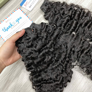 Super oferta: Paquete de cabello humano vietnamita rizado birmano negro, puntas gruesas, sin caída ni enredos. - Product Image 1