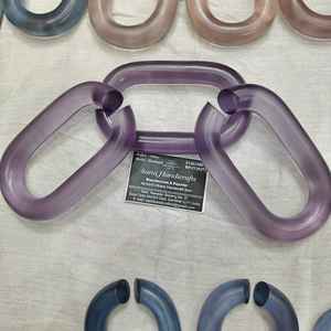 Chaînes en résine transparente colorées de grande taille pour la décoration murale, bricolage, séparateur de pièce et rideau - Product Image 4