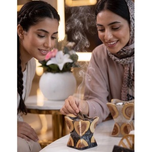 Quemador de Incienso de Resina de Madera de Acacia y Sándalo Premium FAIZA CRAFT, Mabkhara Árabe Hecha a Mano, Aromática, Ecológica, Decoración de Lujo para el Hogar - Product Image 6