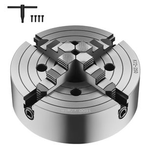 10 (250 Mm) Reversible Jaws 4 Jaw Lathe Drill Chuck with <b>T</b> <b>Key</b> Fixing Screws 0.6 9.84 (15 250 Mm) Clamping Range - Product Image 1