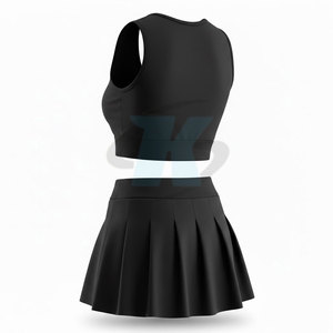 Uniforme de cheerleading de qualité supérieure pour l'entraînement, avec logo personnalisé, tissu à séchage rapide, pour les écoles, les clubs et les équipes sportives. - Product Image 4