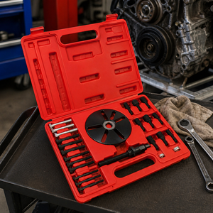 Kit de 25 Piezas de Herramientas para Extraer Poleas de Acero al Carbono Medio para el Extractor de Equilibrador Armónico de Automóviles - Product Image 2