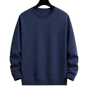 Mens Cotton Sweatshirt Custom Embroidery O Neck Soft Breathable Casual Wear Private Label Wholesale Supplier - Product Image 6