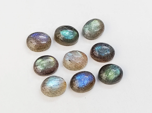 Cabochon de labradorite naturelle 10*8 mm ovale, pierre précieuse chatoyante de qualité supérieure pour la fabrication de bijoux à prix de gros - Product Image 4