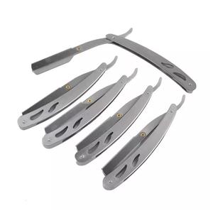 Morje Surgical Stainless Steel Straight <b>Razor</b> Set 5-Piece <b>Single</b> <b>Blade</b> Barber Shop Use for Men's Face Shaving - Product Image 1