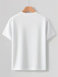 Camiseta Deportiva Transpirable de Secado Rápido para Hombre, con Estampado de Letras Negras en la Parte Delantera y en las Mangas, Cuello Redondo Ligero, para Gimnasio, Uso Diario, Casual, de Verano - Product Image 2