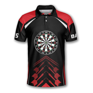 Maillot de polo OEM Dart Sports, impression par sublimation intégrale, léger, vêtements d'équipe, évacuation de l'humidité, manches courtes, vêtements personnalisés pour l'entraînement - Product Image 2