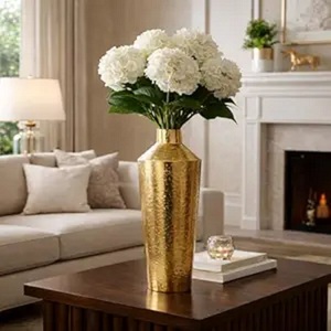 Traditional Design Modern Copper Iron Handcrafted Tabletop Flower <b>Vases</b> for Home & Office Decoration Wedding Gift - Product Image 5