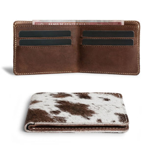 New Trending Fashion Quality Full Vintage Cowhide Fur Tooled High Quality Short Genuine Leather <b>Wallet</b> Money <b>Card</b> <b>Holder</b> <b>Wallet</b> - Product Image 6