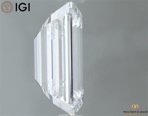 Bourn to shine - Diamante Cultivado en Laboratorio CVD de 2.50 Quilates, Corte Esmeralda, Color E, Claridad VS1, Certificado IGI - Product Image 3