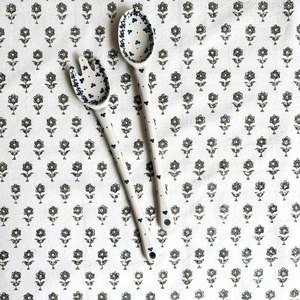 Wooden salad <b>serving</b> set <b>spoon</b> fork natural wood utensils eco friendly kitchen salad <b>serving</b> utensils natural kitchen tools - Product Image 1