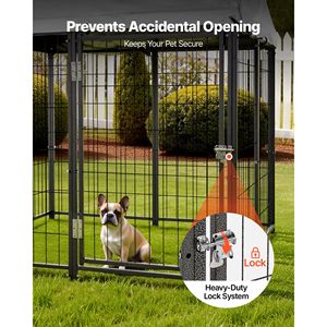 Grande Recinto per Cani da Esterno 3.67 X 3.78 X 4.1 ft XXL, Resistente ai Raggi UV, Impermeabile, con Chiusura di Sicurezza, Tipo Cuccia/Trasportino - Product Image 5