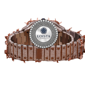 Reloj de Cuarzo de Lujo para Hombre, Estilo Hip-Hop, de Acero Inoxidable con Diamantes Personalizados, con Fecha Automática, Manecillas Luminosas, Caja Incluida - Product Image 4