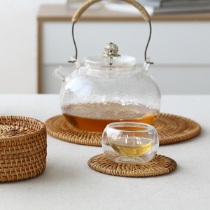 Plato de Ratán Ecológico Hecho a Mano en Vietnam, Decoración y Regalo Navideño de Bambú con Diseño Floral Clásico, Venta al Por Mayor - Product Image 6
