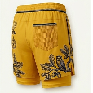 Shorts de Baño para Hombre con Bolsillos Laterales Funcionales y Ajuste Seguro, Almacenamiento Conveniente, Transpirables y Sostenibles - Product Image 2