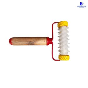 K-Star K618 Rouleau d'acupression manuel en bois à poignée pour soulagement de la douleur et amélioration de la circulation sanguine - Product Image 1