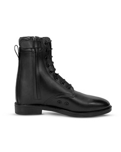 Botas de seguridad negras hasta media pantorrilla con cordones, calzado de trabajo, calzado protector para uso industrial y exterior - Product Image 2