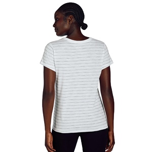 Camisetas Casuales de Verano para Mujer, Cómodas, a Rayas, Cuello Redondo, Manga Corta, Corte Ajustado, de BD - Product Image 6