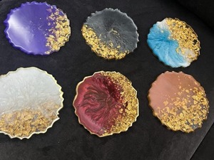 Handmade Resin <b>Coasters</b> Set with Abstract Art Design, Stylish and Protective <b>Table</b> <b>Coasters</b> for Modern Homes - Product Image 3