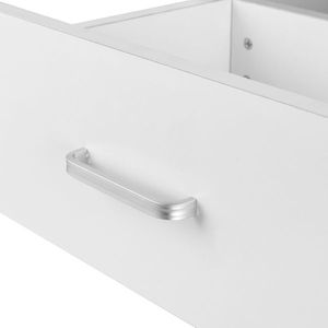 2 mesitas de noche blancas con cajón, muebles elegantes para dormitorio - Product Image 5