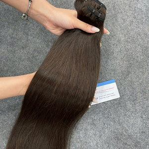 Extensiones de Cabello Humano Natural Liso, Listas para Enviar, Cabello Virgen Premium para Uso Diario, Pelucas Personalizadas y de Salón - Product Image 2