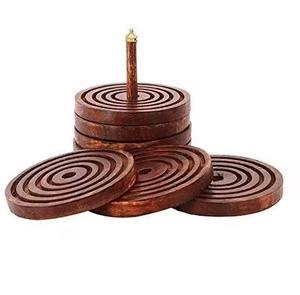 Juego de posavasos de madera con acabado liso para vasos, protector de mesa de primera calidad - Product Image 1