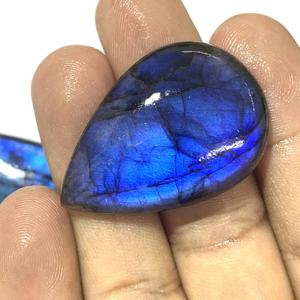 Venta al por mayor de cabujones de labradorita natural de alta calidad azul ovalado pera rebanada 9mm-20mm AAAA certificado IGI fabricación de joyas certificadas - Product Image 2