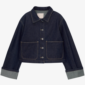 <b>Denim</b> <b>Jacket</b> Cotton Printed <b>Denim</b> <b>Jacket</b> <b>Cropped</b> Jeans <b>Jacket</b> for Women - Product Image 1