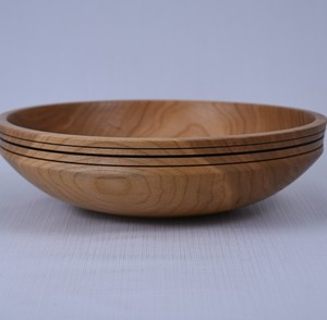 Tazón de madera hecho a mano, diseño minimalista, acabado en madera natural, tazón para servir para uso doméstico, tazón de madera nórdico moderno - Product Image 1