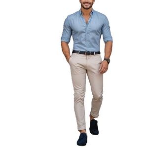 Diseño personalizado de alta calidad, ropa informal para hombre, Pantalones chinos de Color sólido, Pantalones chinos de diseño personalizado, Pantalones chinos para hombre de BD - Product Image 4