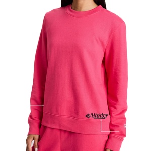 Venta al por mayor Vintage Moda casual Cuello redondo Sudadera Deporte Algodón poliéster Manga larga Sudadera Mujer - Product Image 6