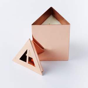 Porte-bougies votives en métal faits à la main avec couvercle personnalisé, emballage en vrac pour la décoration intérieure, fabricant indien - Product Image 3