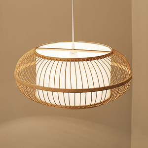 Wholesale Zen Style Bamboo Pendant <b>Light</b> Handwoven Hanging Lamp for Restaurant and Home Decor OEM ODM Made in Vietnam - Product Image 5