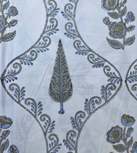 Juego de Ropa de Cama de Algodón Percal 200 Hilos, Estampado Floral a Mano de Jaipur, Ecológico, Multicolor, para Uso en el Hogar y Bodas - Product Image 3