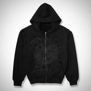 Sweat à capuche personnalisé en coton lavé, respirant, imprimé, tricoté épais, brodé, décontracté, pour homme - Product Image 4