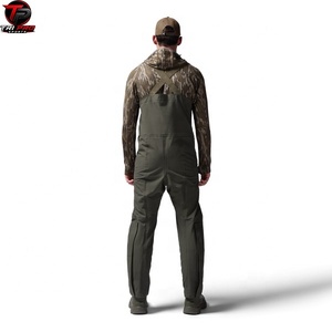 Pantalones de camuflaje impermeables para caza, peto con tirantes, leggings para pesca al aire libre, para hombre, verde ciprés oscuro - Product Image 6