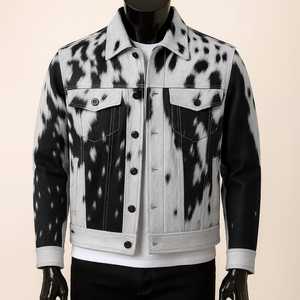 Premium Men's High Quality Genuine Leather Handmade Cowhide Leather <b>Jacket</b> <b>Western</b> Style for Men - Product Image 1