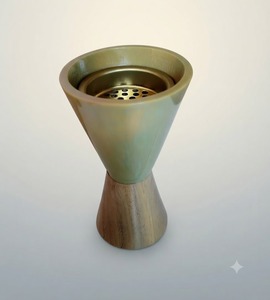 Quemador de Incienso de Sándalo Ecológico Hecho a Mano, Resina Epoxi, Mubkhar Oud, Decoración de Lujo para Ramadán y Eid - Product Image 1