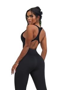 ชุดออกกำลังกายผู้หญิง PASUXI กางเกงโยคะเอวสูง แห้งเร็ว ระบายอากาศ ป้องกันแบคทีเรีย ผ้ายืดสแปนเด็กซ์/ไนลอน เสื้อกีฬาแขนกุด - Product Image 5