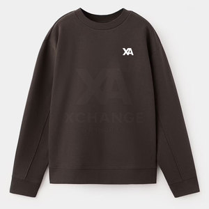Conjunto de Sudadera y Pantalones Cortos para Mujer, Diseño de Cuello Redondo, Mezcla de Algodón, Estilo Moderno, para Uso Casual y Salidas de Verano - Product Image 2