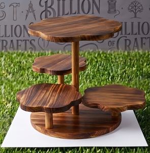 4 Tier Wooden <b>Plant</b> <b>Stand</b> Handmade Multi Level Flower Pot Holder for Home Garden Decor - Product Image 2