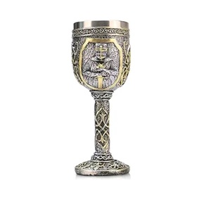Calice médiéval vintage, gobelet de 30 ml en laiton doré, verres à vin, coupe de communion, verre à cocktail - Product Image 6