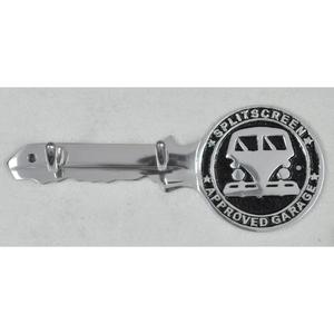 Dad's Shed Metal <b>Key</b> <b>Wall</b> <b>Hook</b> With 2 <b>Hooks</b> Novelty Design Heavy Duty <b>Wall</b> Mounted Tool Storage Shiny Polish <b>Hooks</b> & Rails - Product Image 2
