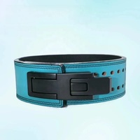 Ceinture de soutien lombaire réglable avec double boucle pour la musculation et l'entraînement en force, unisexe, en cuir artificiel