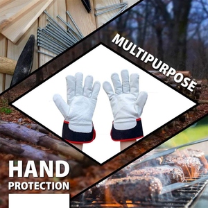 Guantes de Seguridad Industriales de Alta Calidad, Resistentes, de Cuero de Cabra, para Trabajos Domésticos y de Jardinería - Product Image 4