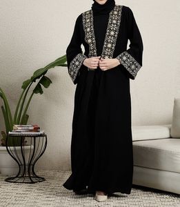Nouvelle collection de vêtements islamiques traditionnels noirs magnifiques de Dubaï pour femmes, Abaya d'Arabie Saoudite, Abaya de Dubaï, vêtements musulmans, vêtements du Golfe - Product Image 6