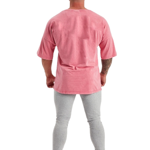 Camisetas Oversize de Algodón 100% con Lavado Ácido, Tejido Vintage, Bordado, Transpirables, Ecológicas, Unisex, de Corte Holgado, con Estampado Digital, Lisas - Product Image 4