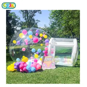 Chất Lượng Cao 3M Top Nảy Trong Suốt Đám Cưới Bóng Bong Bóng Nhà Bong Bóng Inflatable Với Bóng Rõ Ràng Dome Ngoài Trời Cho Đảng Lều