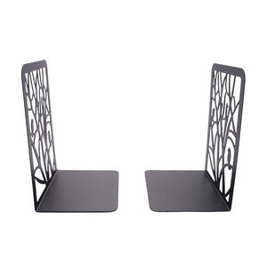 Heavy Duty Metal Bookend Set with Non-Slip Foam Padding and Durable Electroplated Finish for Home Office School <b>Book</b> Shelf Suppo - Product Image 6